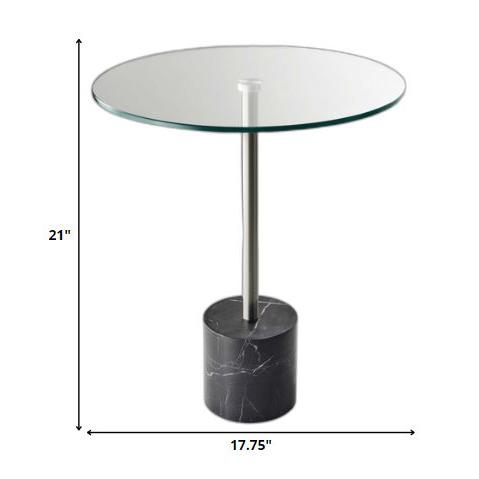 Brushed Steel End Table. Picture 6