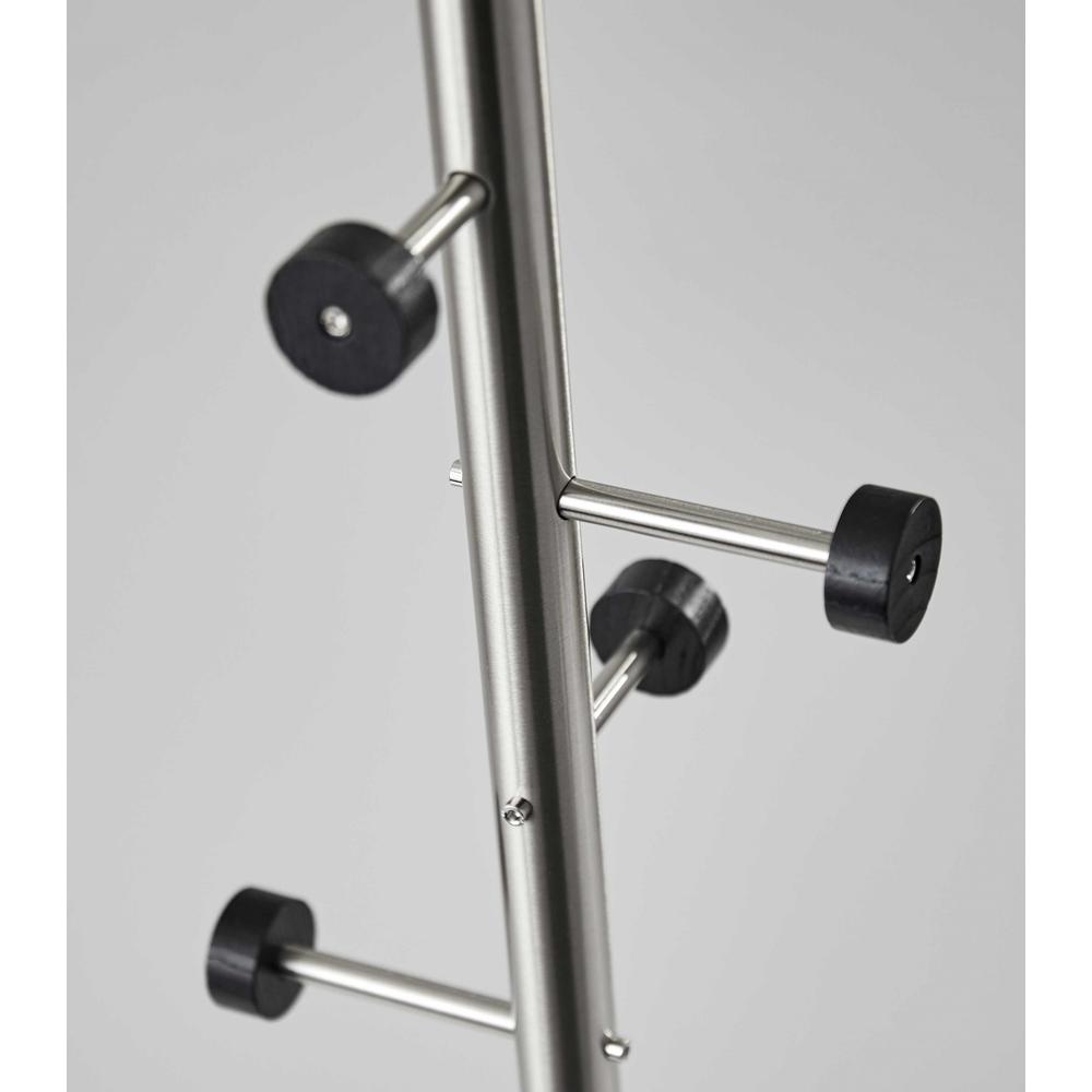12" X 67.5" Brushed Steel Brushed Steel Coat Rack - 372942. Picture 3