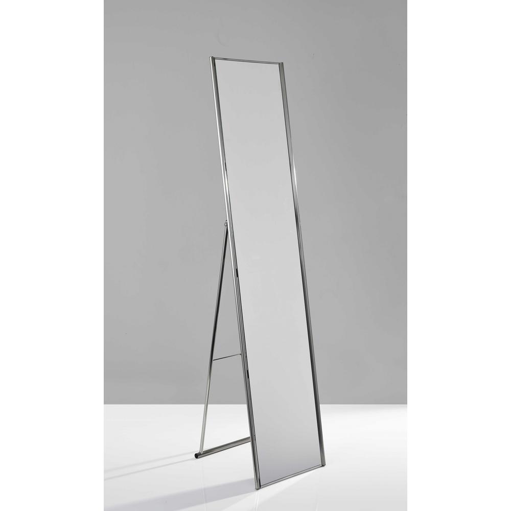 13.5" X 14.5" X 59" Brushed steel  Floor Mirror - 372953. Picture 1