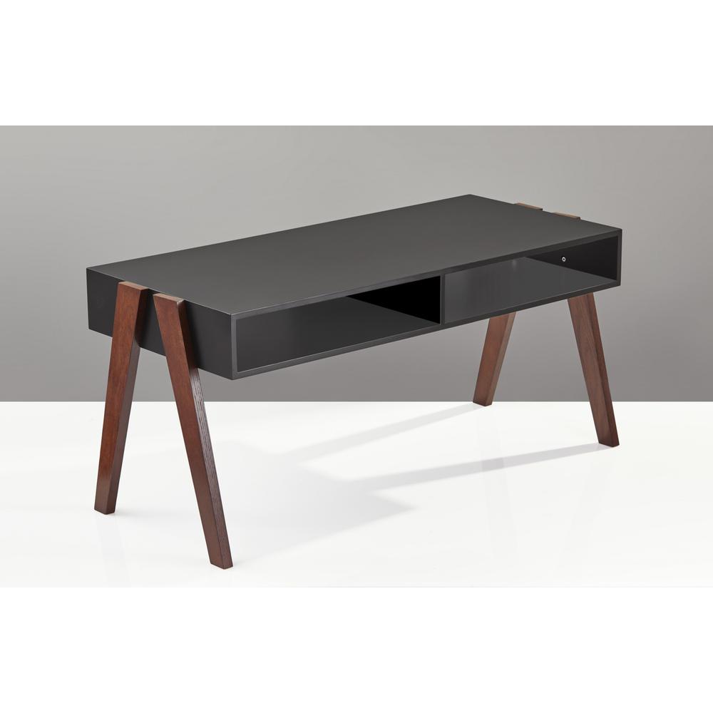 Modern Retro Black and Walnut Finish Coffee Table. Picture 2