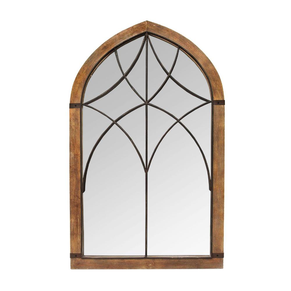 Cathedral Wood Framed Vintage Mirror - 373144. Picture 1