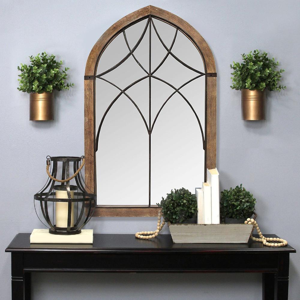 Cathedral Wood Framed Vintage Mirror - 373144. Picture 2