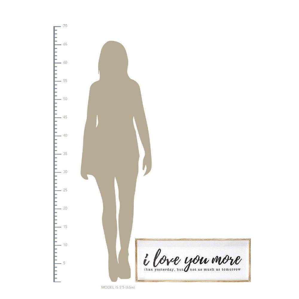 I Love You More Wood Framed Wall Art - 373196. Picture 4