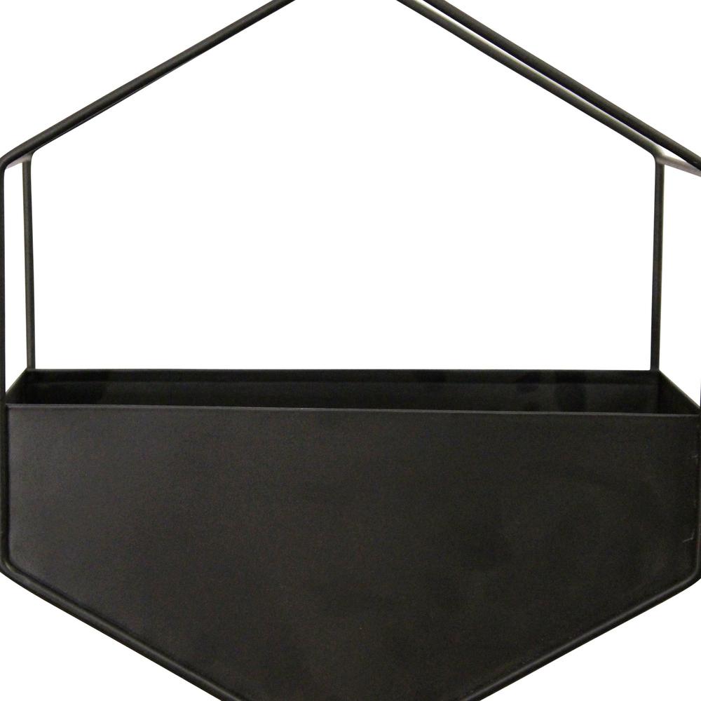 Black Metal Wall Planter - 373252. Picture 4