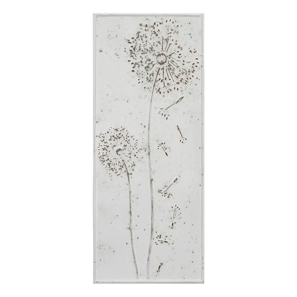 Floral Dandelion Metal Panel Wall Decor - 373289. Picture 1