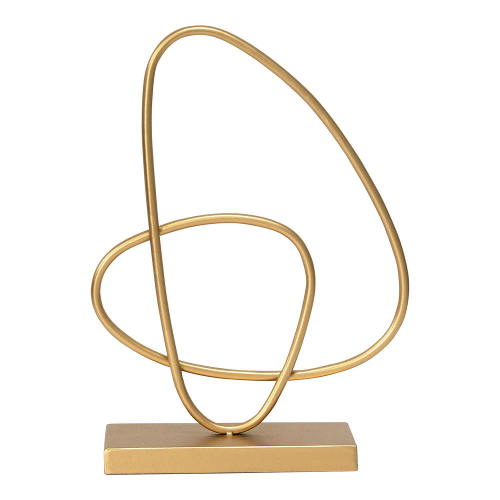 Gold Abstract Metal Tabletop Sculpture - 373411. Picture 1
