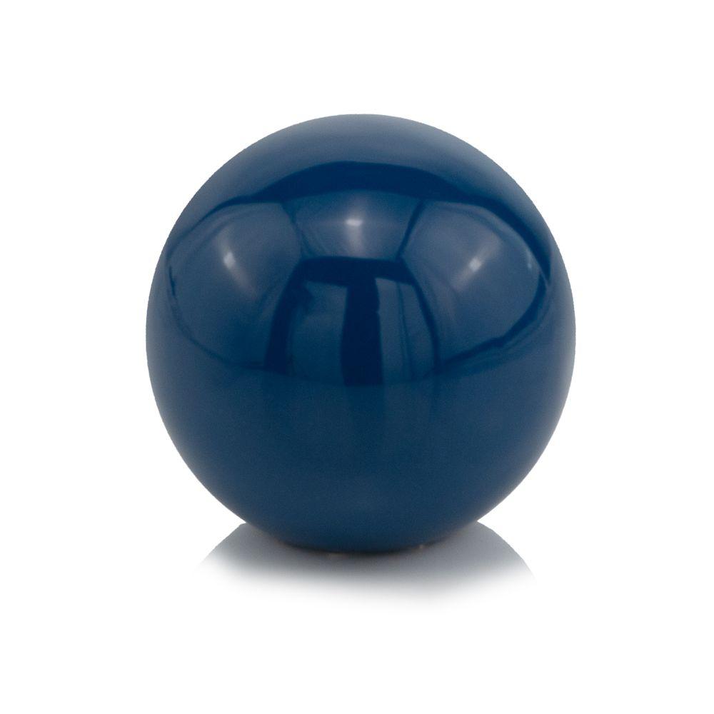 4" X 4" X 4" Blue Aluminum Classic Sphere - 373764. Picture 1