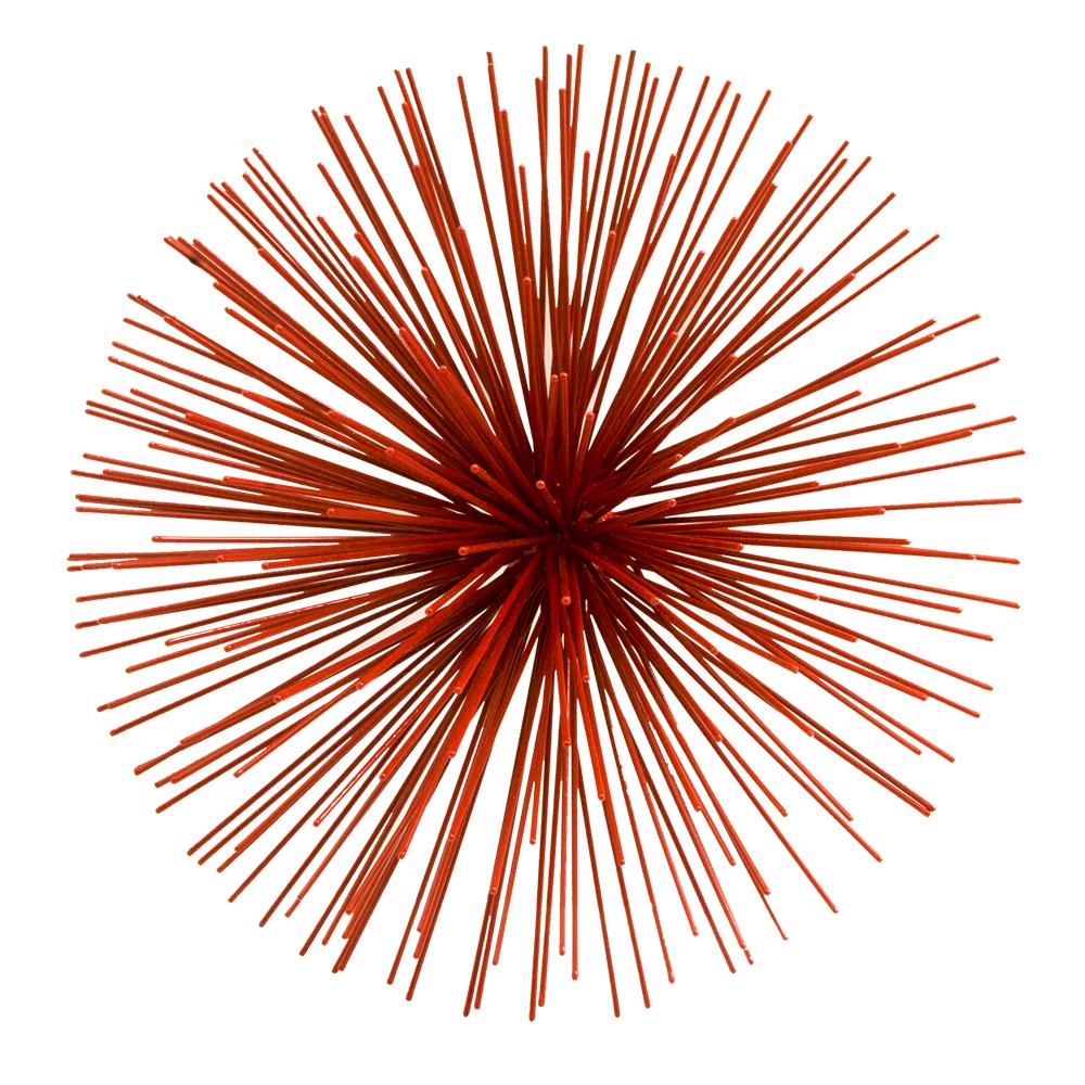 11" X 11" X 7" Red Erizo Red Ball Spiky Medium - 373773. Picture 1