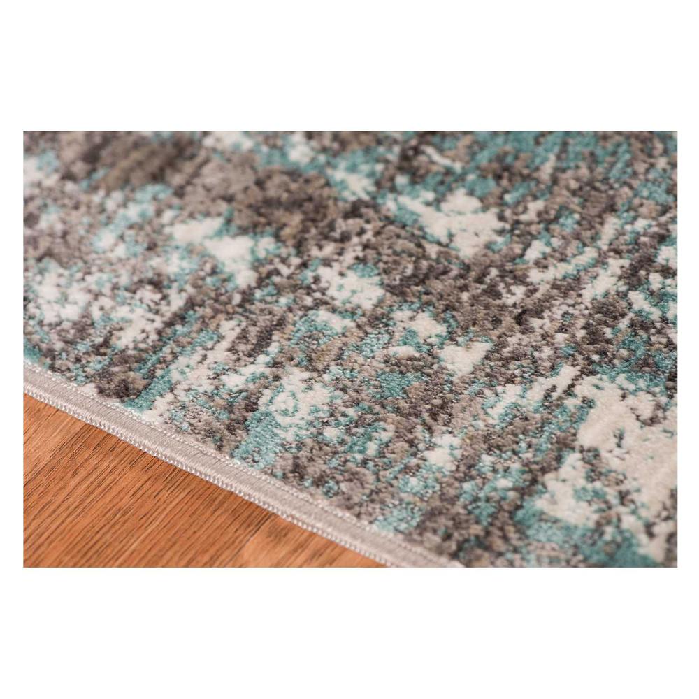 3.93" X5.57" X 0.38" Gray  Polyester Area Rug - 374114. Picture 3
