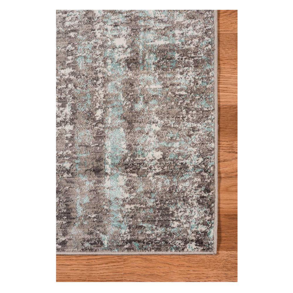 3.93" X5.57" X 0.38" Gray  Polyester Area Rug - 374114. Picture 5