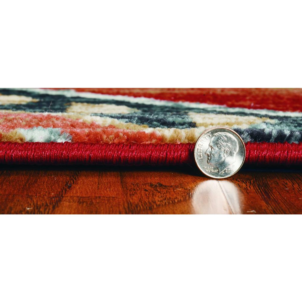 3'x5' Red Machine Woven Honeycomb Lodge Indoor Area Rug - 374401. Picture 3