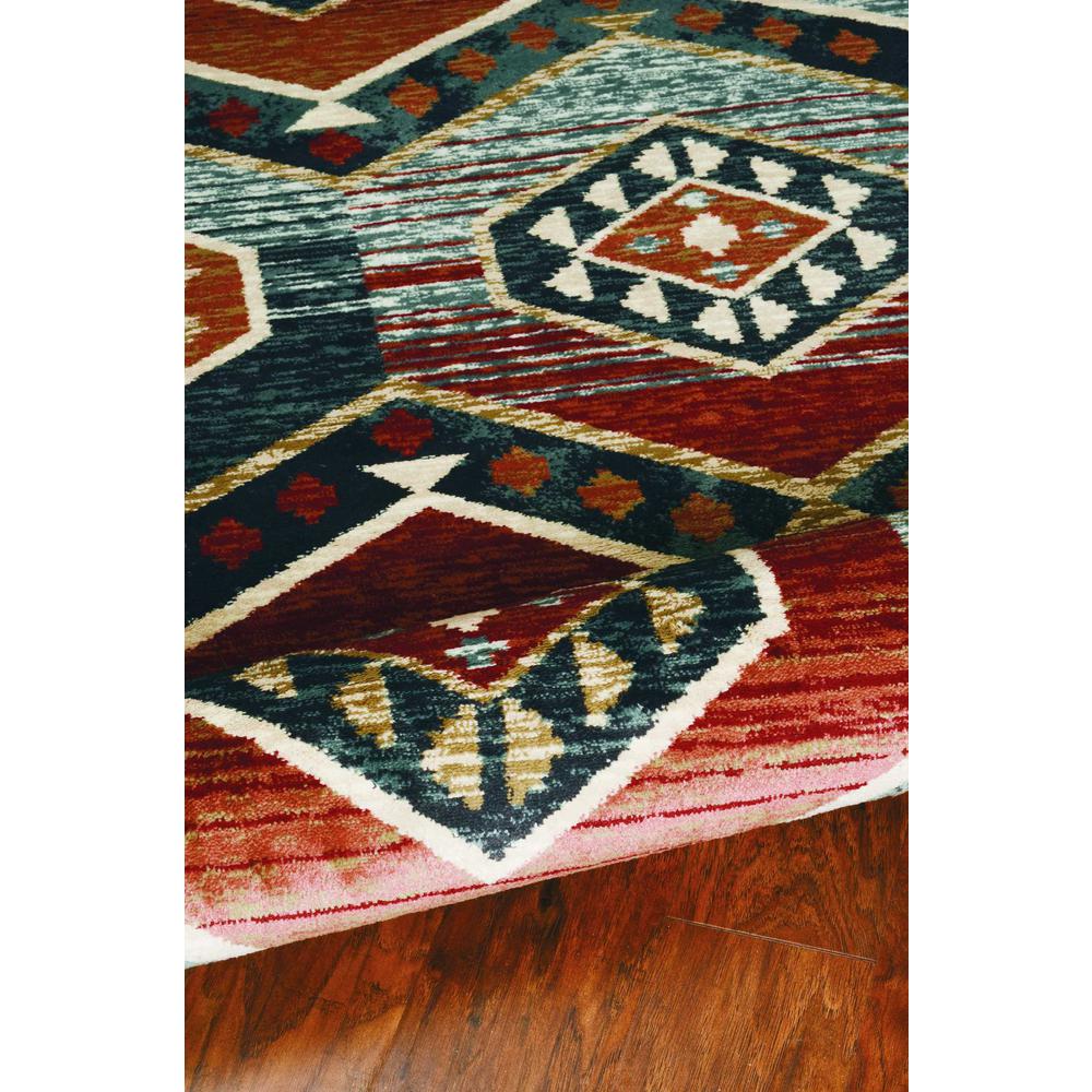 3'x5' Red Machine Woven Honeycomb Lodge Indoor Area Rug - 374401. Picture 4
