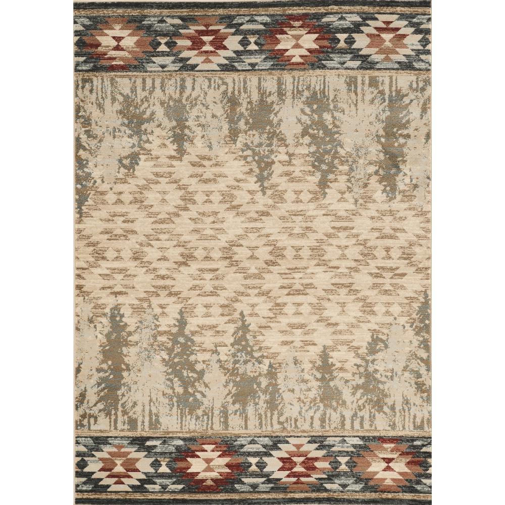 3' x 5' Ivory Polypropylene Rug - 374413. Picture 1