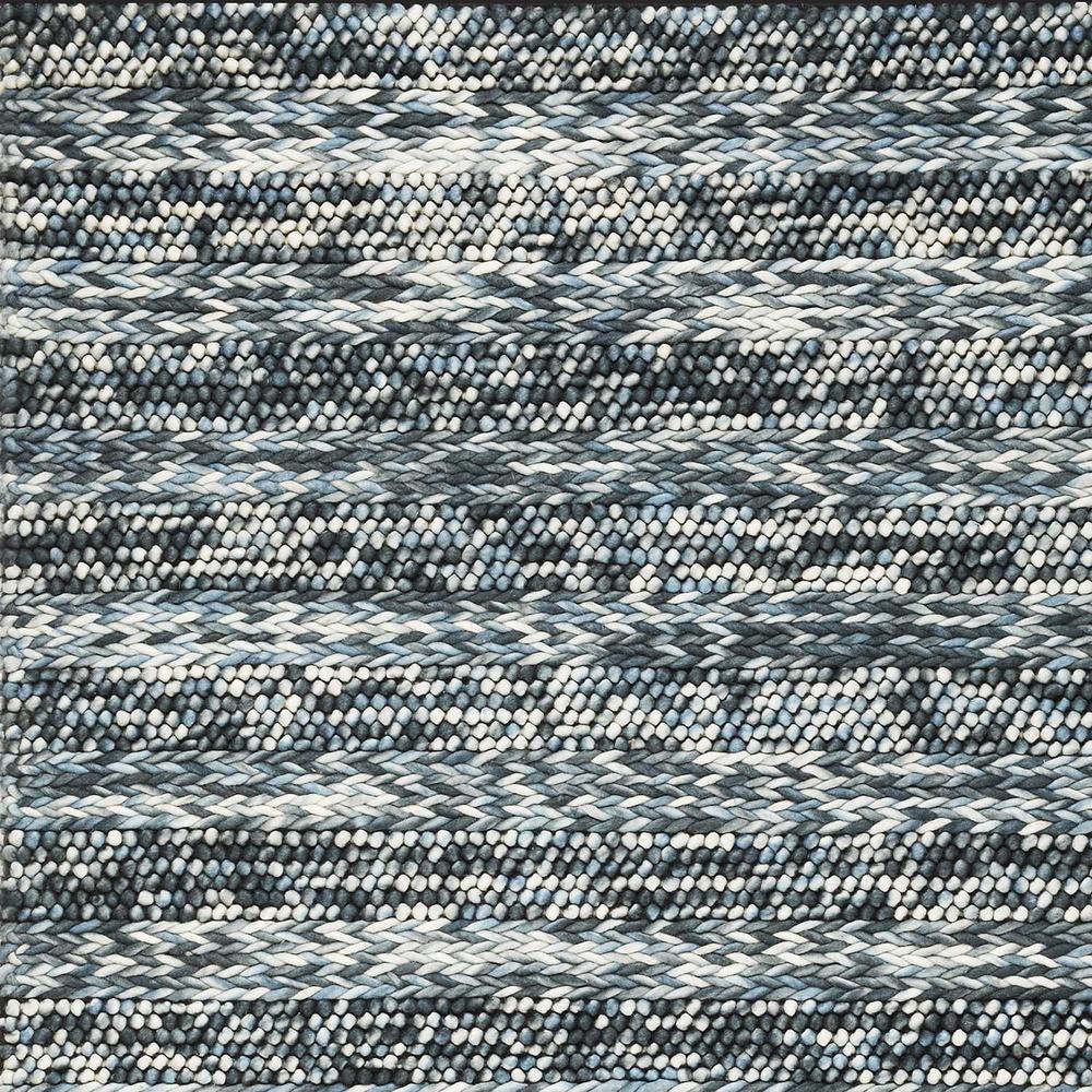 60" X 84" Blue Wool Rug - 374501. Picture 1
