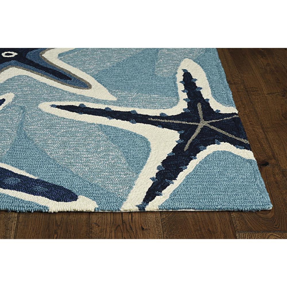 2' x 3' Blue Polypropylene Accent Rug - 374682. Picture 2