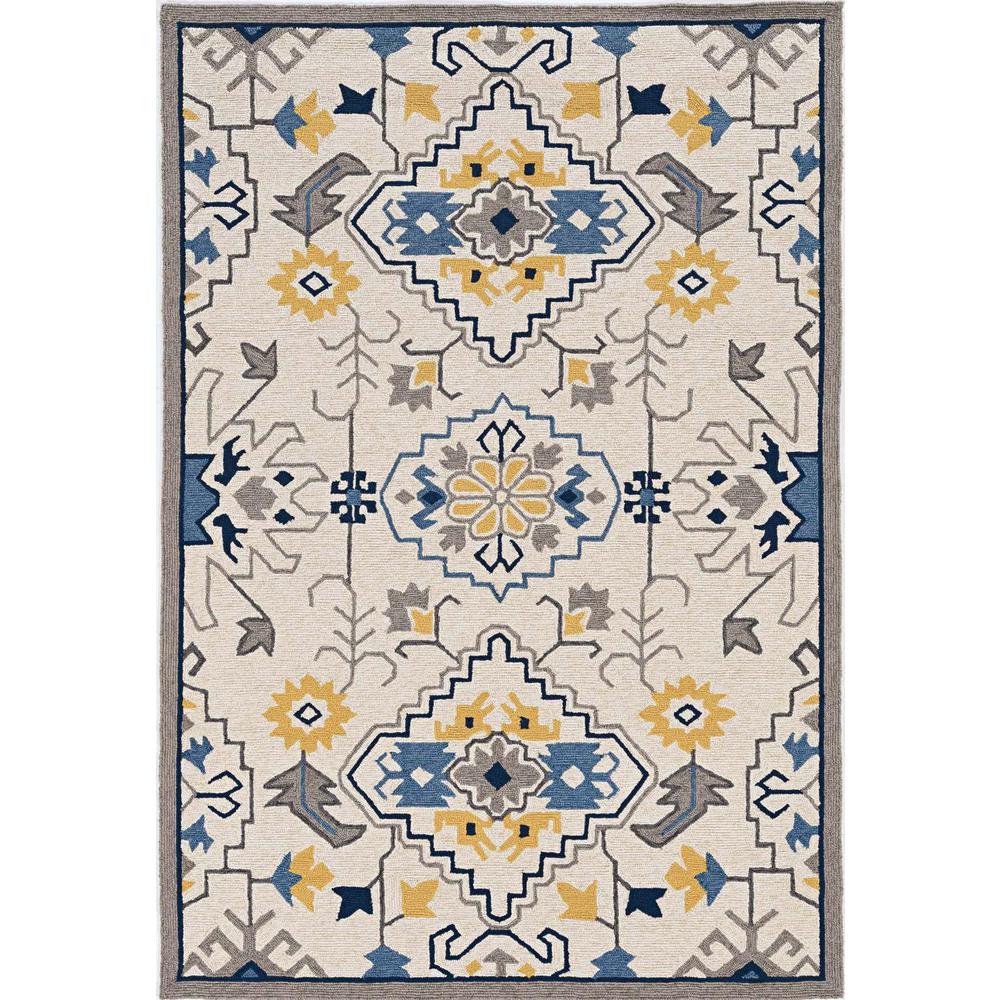 2' x 3' Ivory Polypropylene Accent Rug - 374692. Picture 1