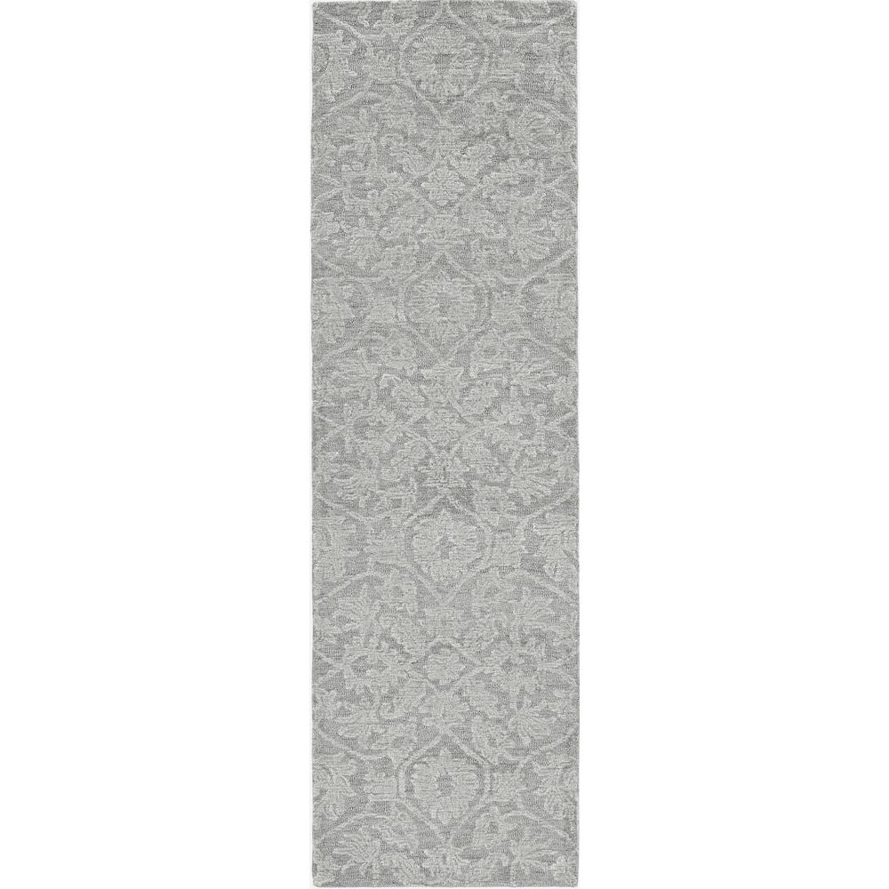 78" X 114" Grey Wool Rug - 374731. Picture 3