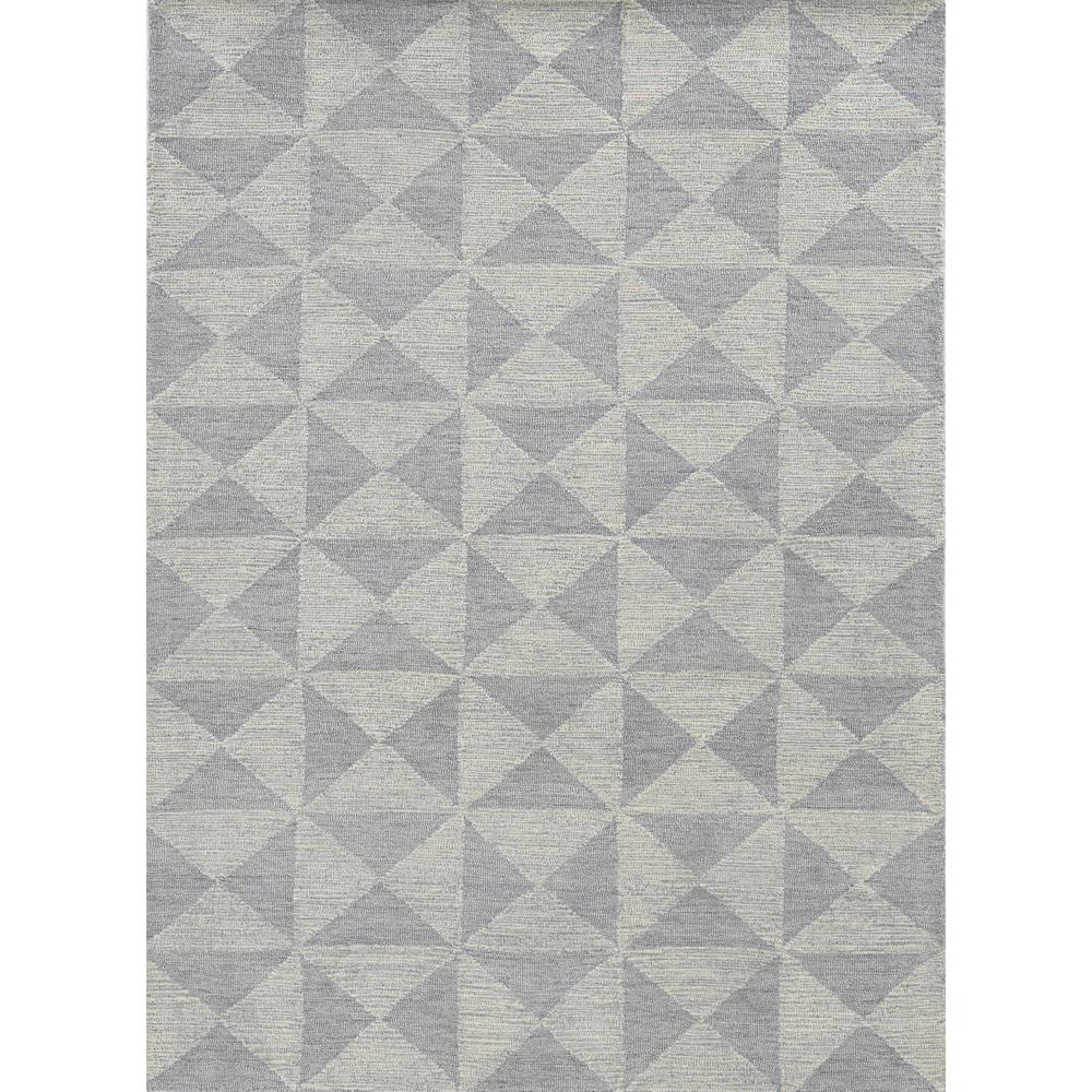 5' x 7' Ivory Geometric Pattern Wool Indoor Area Rug - 374740. Picture 2