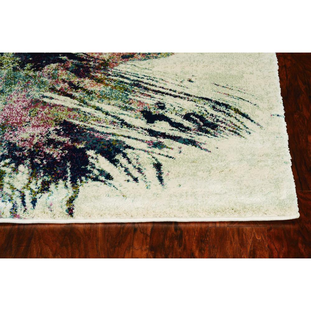 3'x5' Ivory Machine Woven Abstract Splatter Indoor Area Rug - 374749. The main picture.