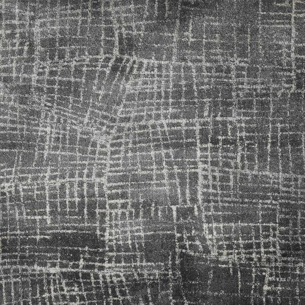 3'x5' Grey Machine Woven Abstract Scratch Indoor Area Rug - 374754. Picture 1