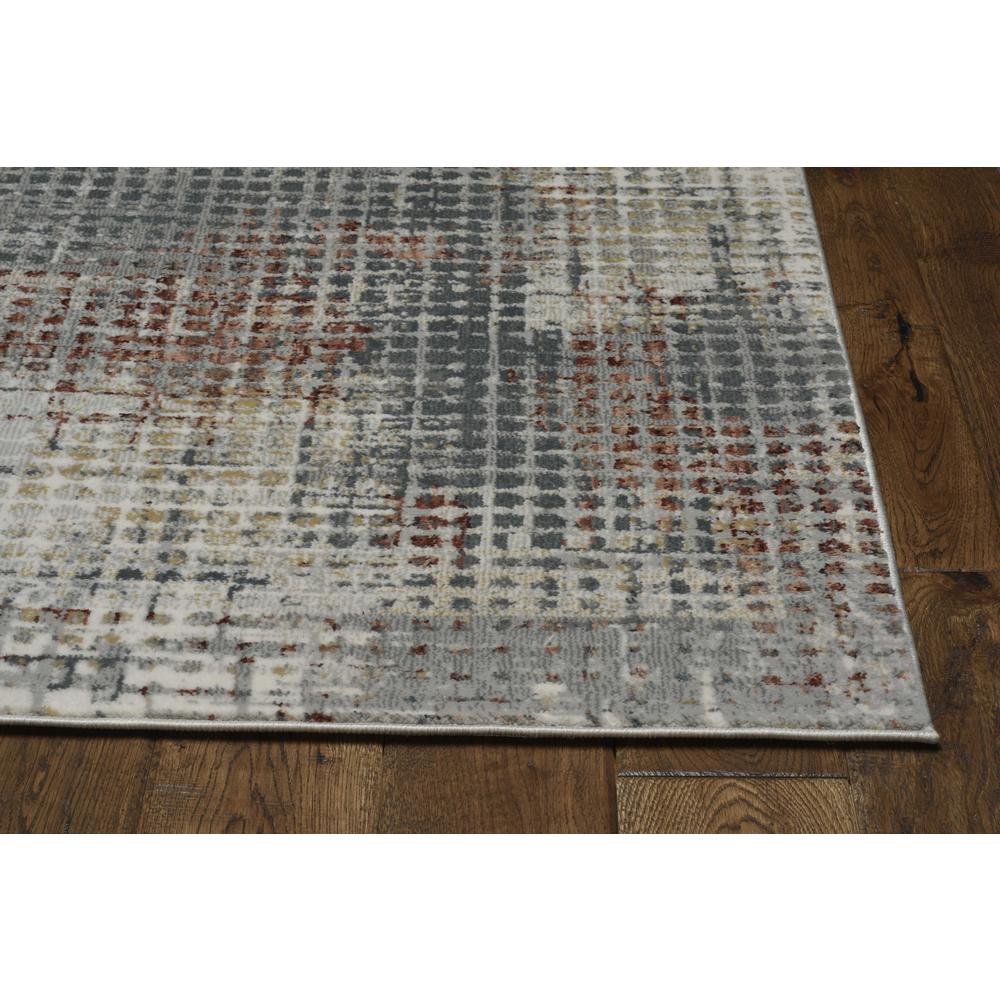 2' x 7' Grey or Brick Polypropylene and Polyester Runner Rug - 374875. Picture 1