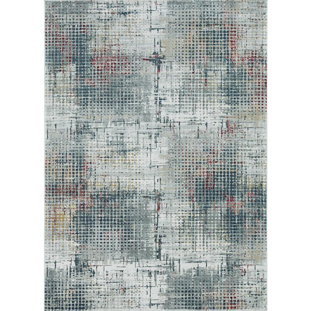 2' x 7' Grey or Brick Polypropylene and Polyester Runner Rug - 374875. Picture 2