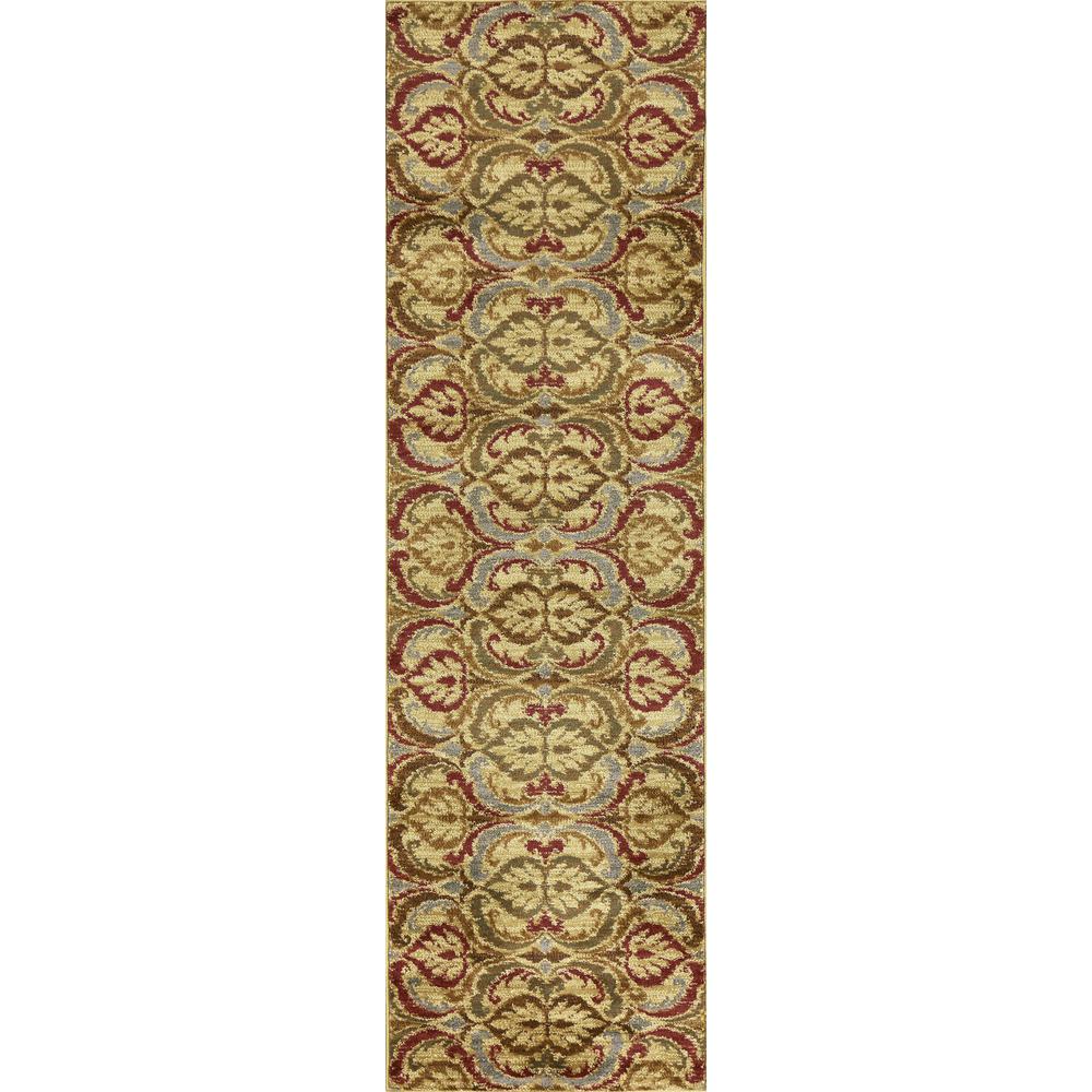 47" X 63" Gold Polypropylene Rug. Picture 4