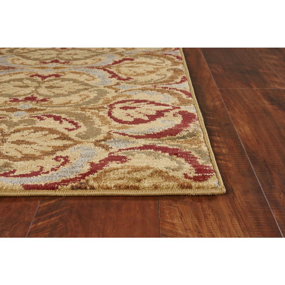 47" X 63" Gold Polypropylene Rug. Picture 5