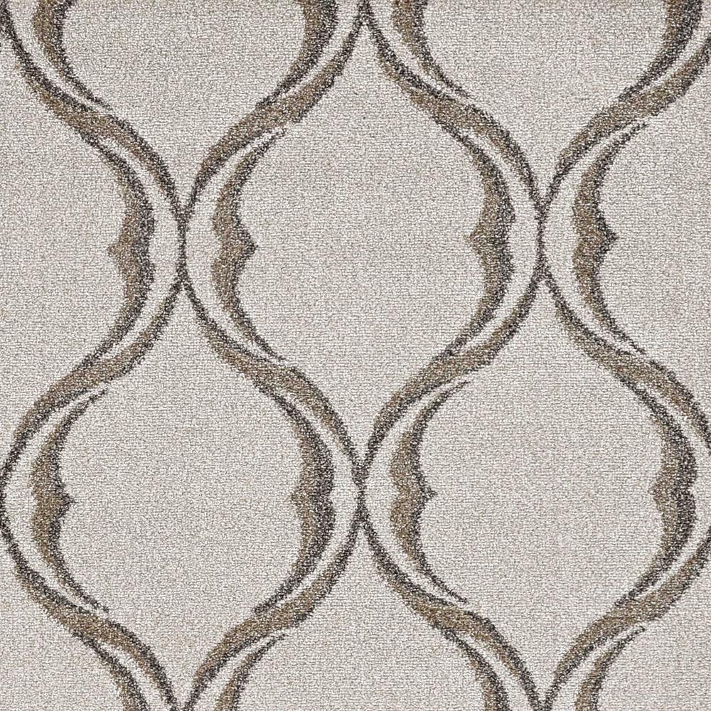 2' x 3' Sand Wavy Line Pattern Accent Rug - 375013. Picture 3