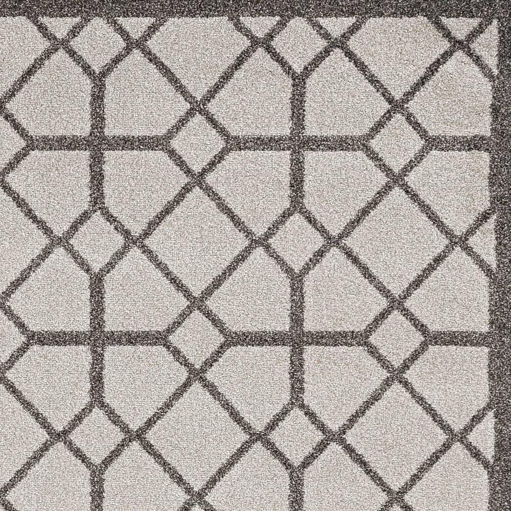2' x 3' Ivory or Grey Diamond Pattern Accent Rug - 375023. Picture 3