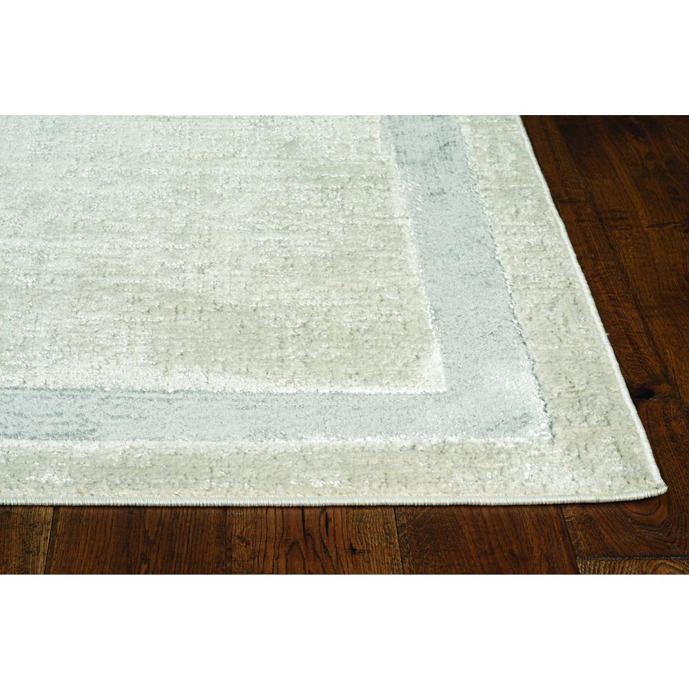 3'x5' Ivory Silver Machine Woven Bordered Indoor Area Rug - 375033. Picture 1