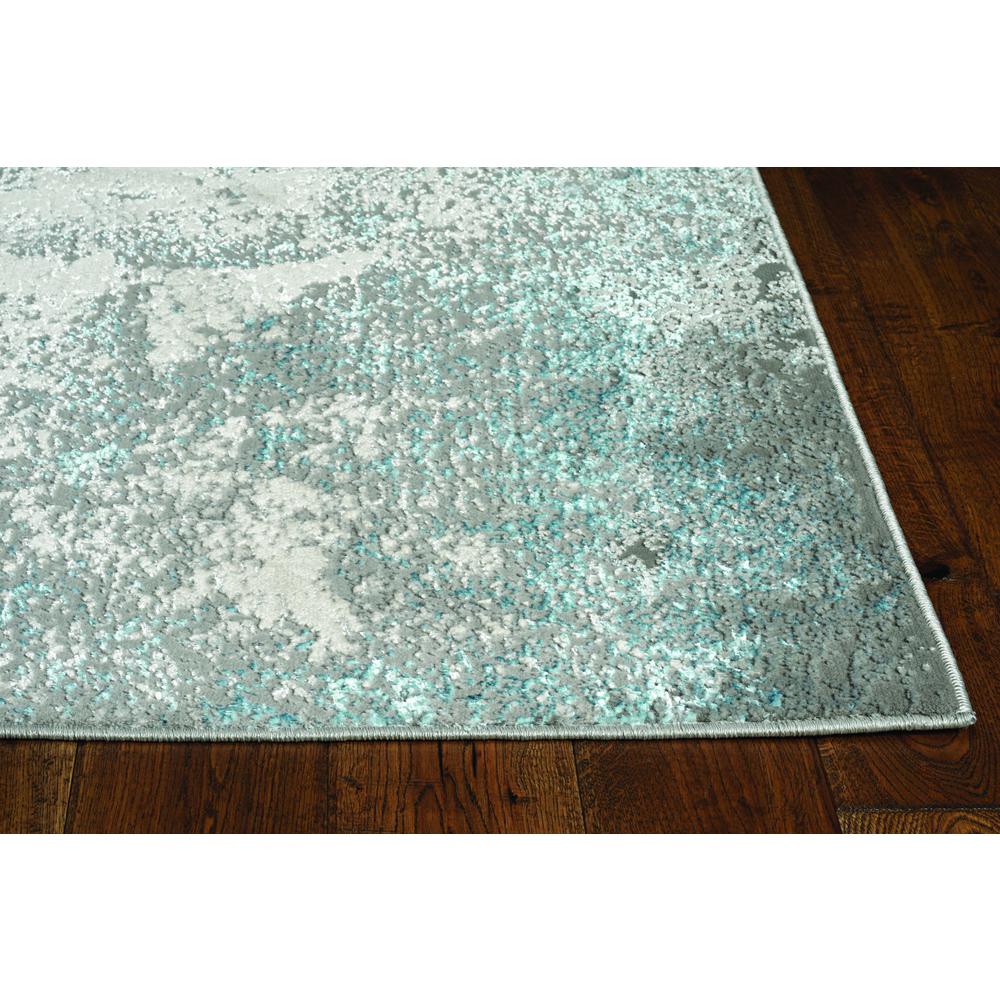 3'x5' Silver Blue Machine Woven Abstract Smudge Indoor Area Rug - 375042. Picture 1
