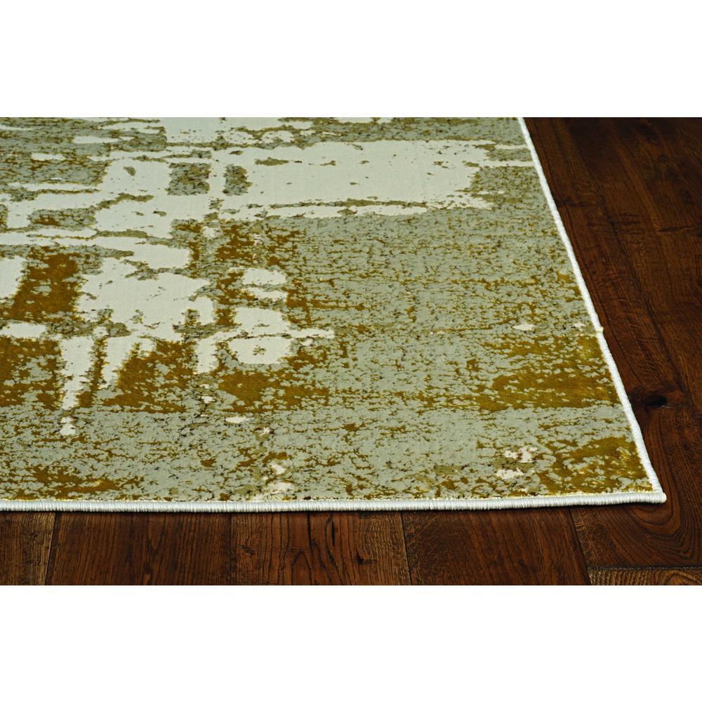 3' x 5' Ivory or Gold Abstract Area Rug - 375047. Picture 1