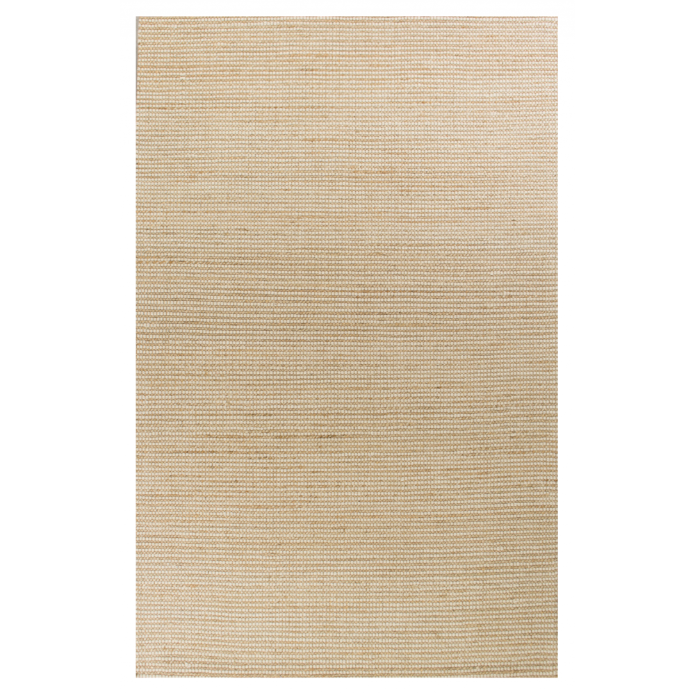 5'x7' Ivory Hand Woven Jute And Wool Indoor Area Rug - 375052. Picture 1