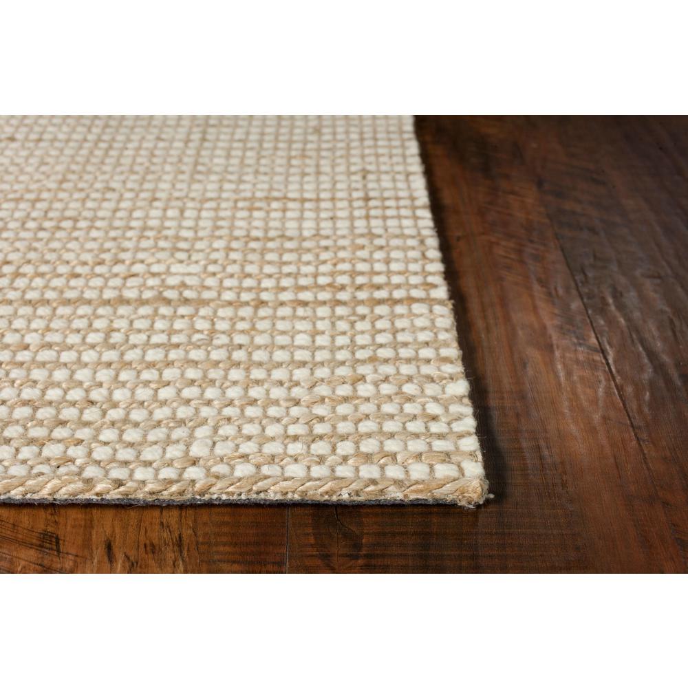 5'x7' Ivory Hand Woven Jute And Wool Indoor Area Rug - 375052. Picture 4