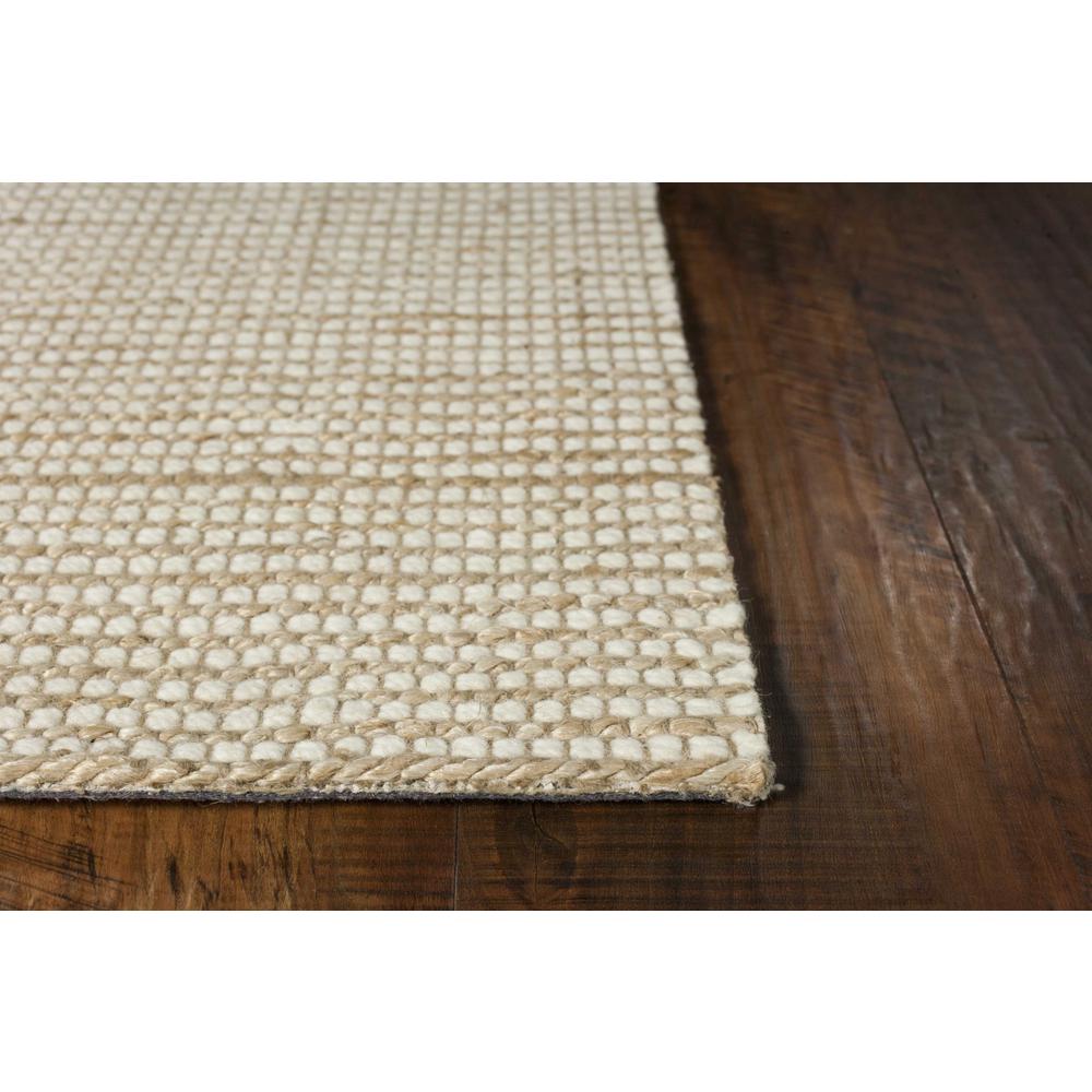7'x10' Ivory Hand Woven Wool And Jute Indoor Area Rug - 375053. Picture 1
