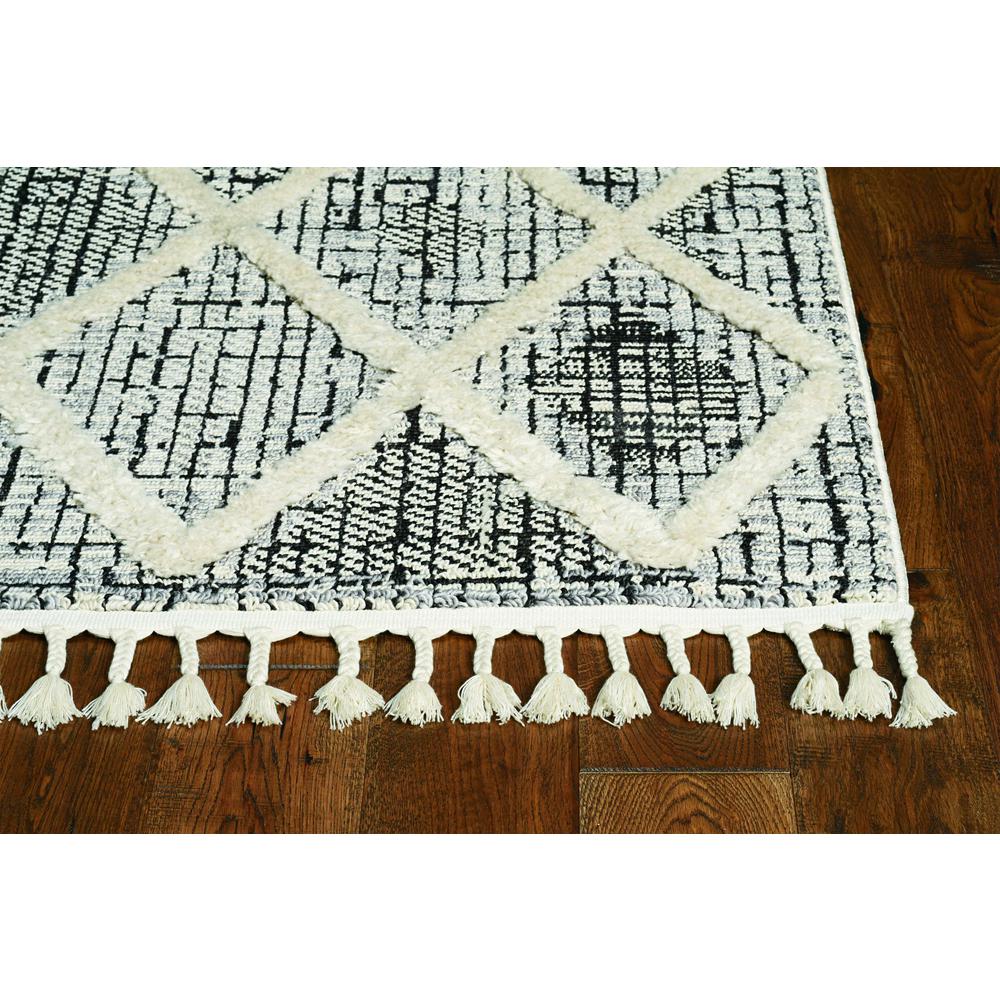 7'x10' Ivory Hand Woven Wool And Jute Indoor Area Rug - 375053. Picture 2