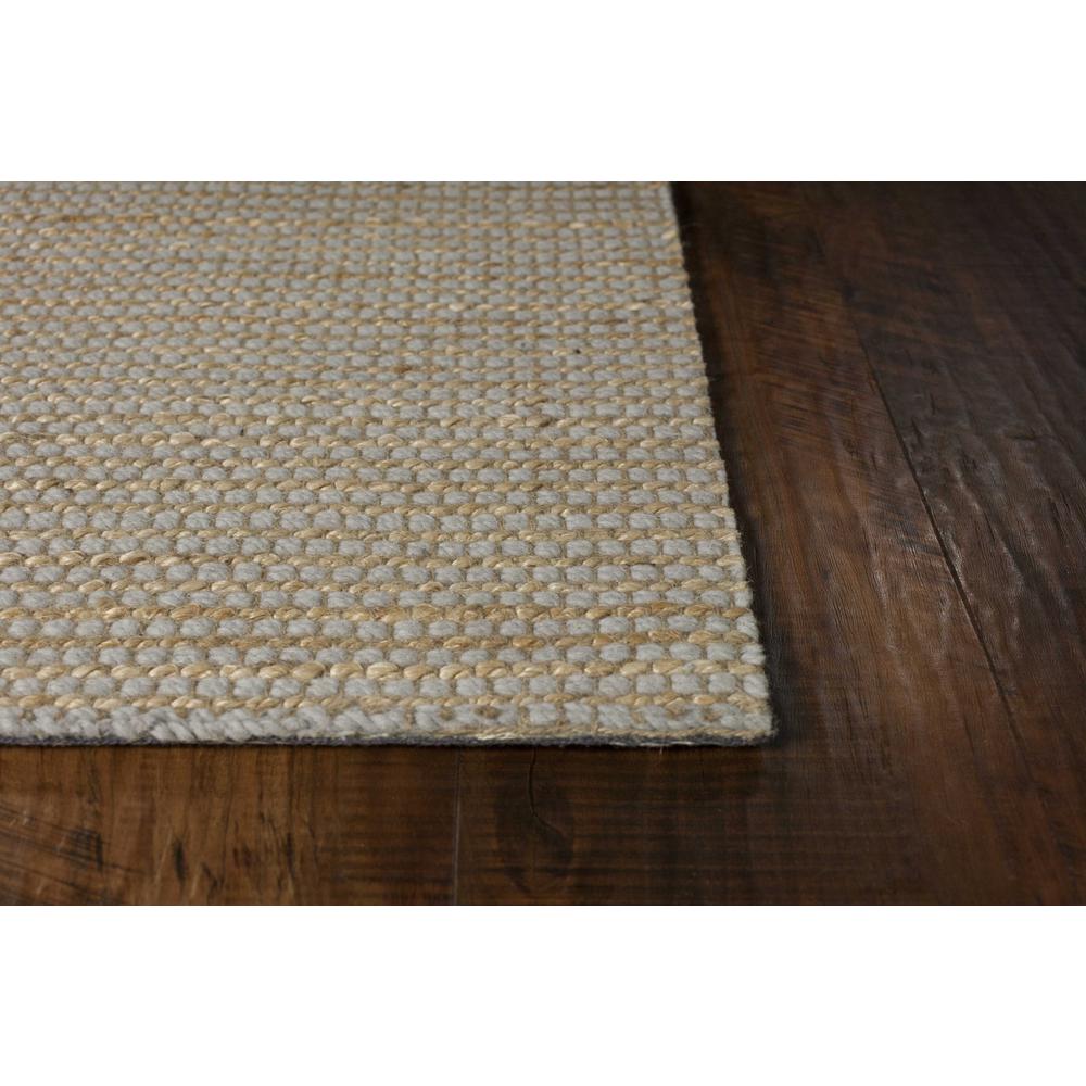 5'x7' Grey Hand Woven Wool And Jute Indoor Area Rug - 375055. Picture 1