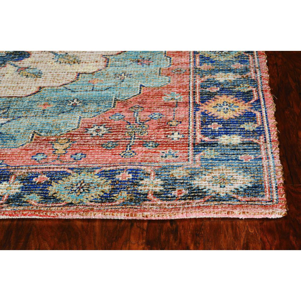 2' x 4' Blue Jute or Polyester Area Rug - 375077. Picture 1