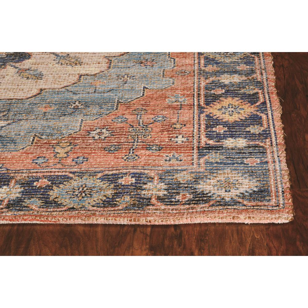 3'x5' Blue Hand Woven Oval Medallion Indoor Area Rug - 375078. Picture 3