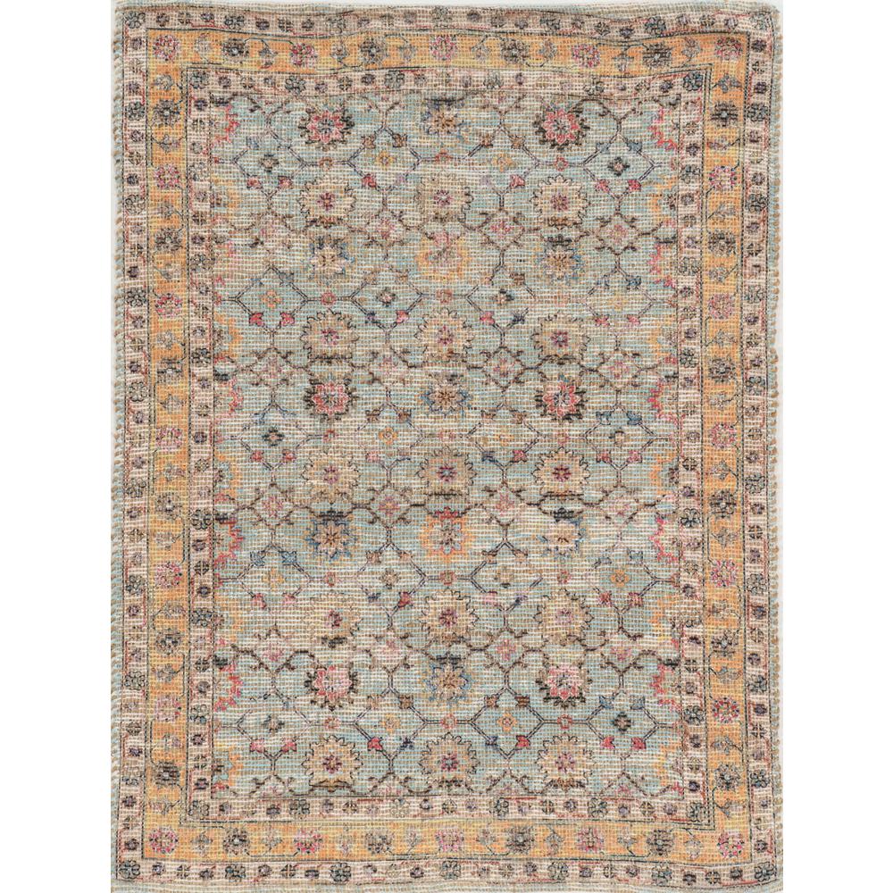 2'x4' Spa Green Hand Woven Floral Indoor Accent Rug - 375082. Picture 2
