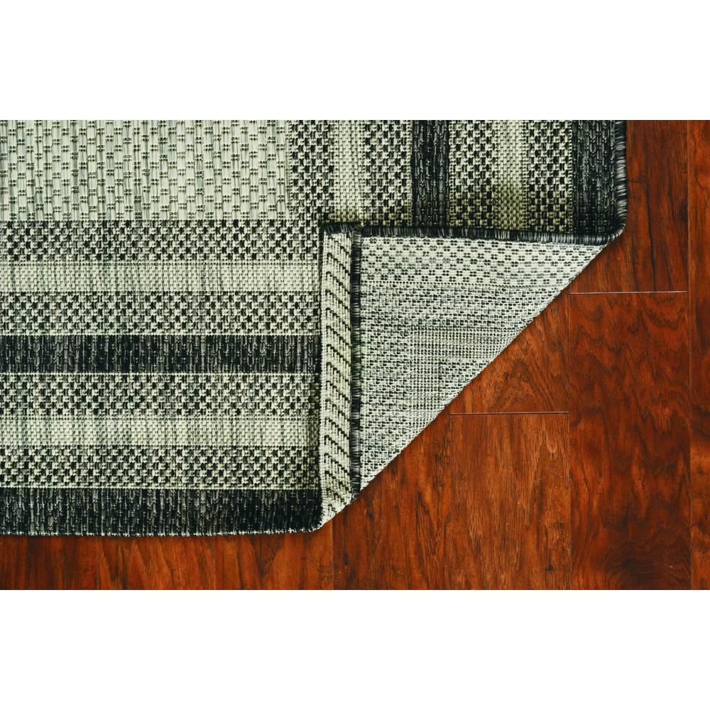 3'x4' Grey Machine Woven UV Treated Bordered Indoor Outdoor Accent Rug - 375208. Picture 5