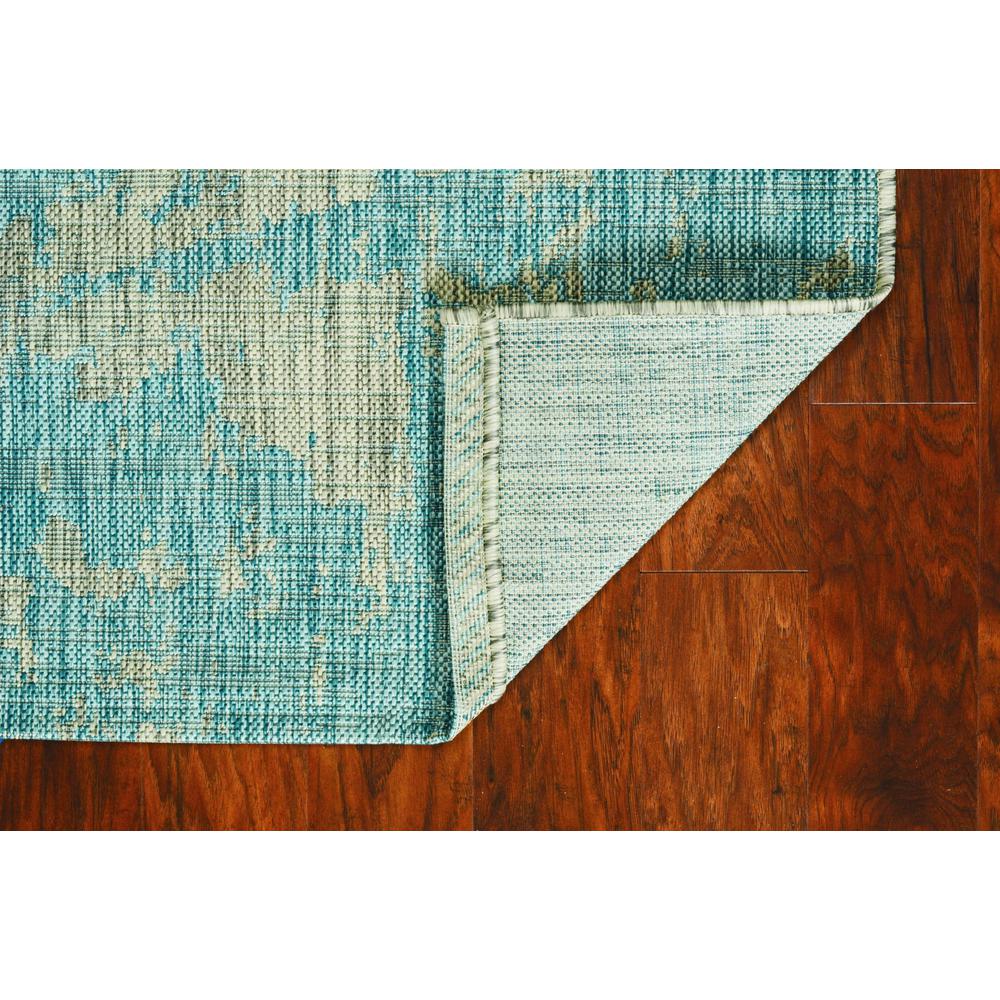 3' x 4' Teal Polypropylene Area Rug - 375213. Picture 5