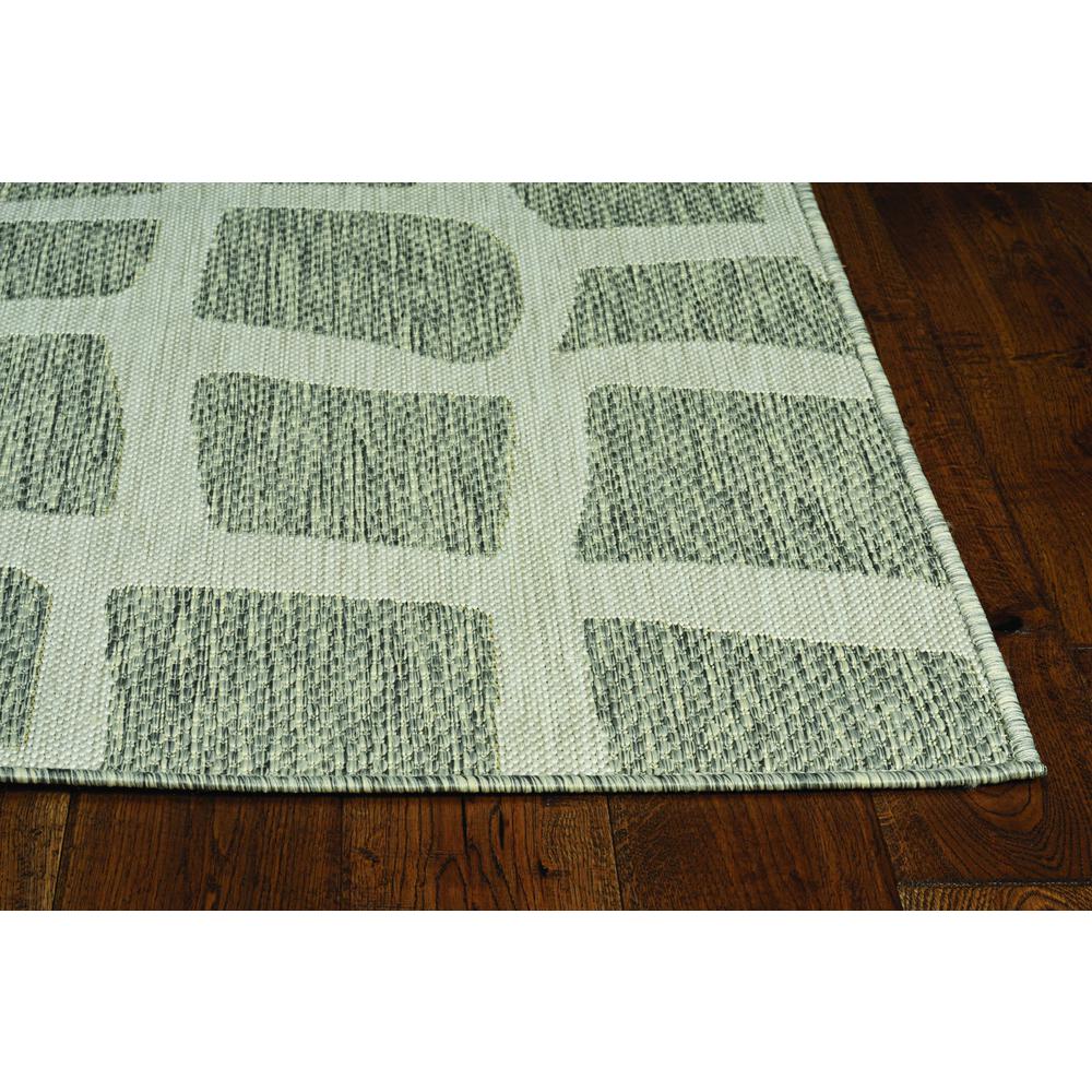 3' x 4' Ivory or Grey Polypropylene Area Rug - 375252. Picture 1