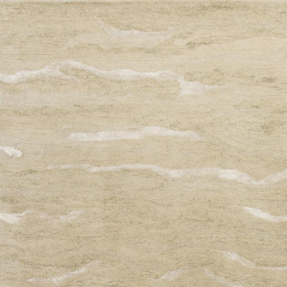 5'x7' Beige Hand Tufted Abstract Indoor Area Rug - 375340. Picture 3