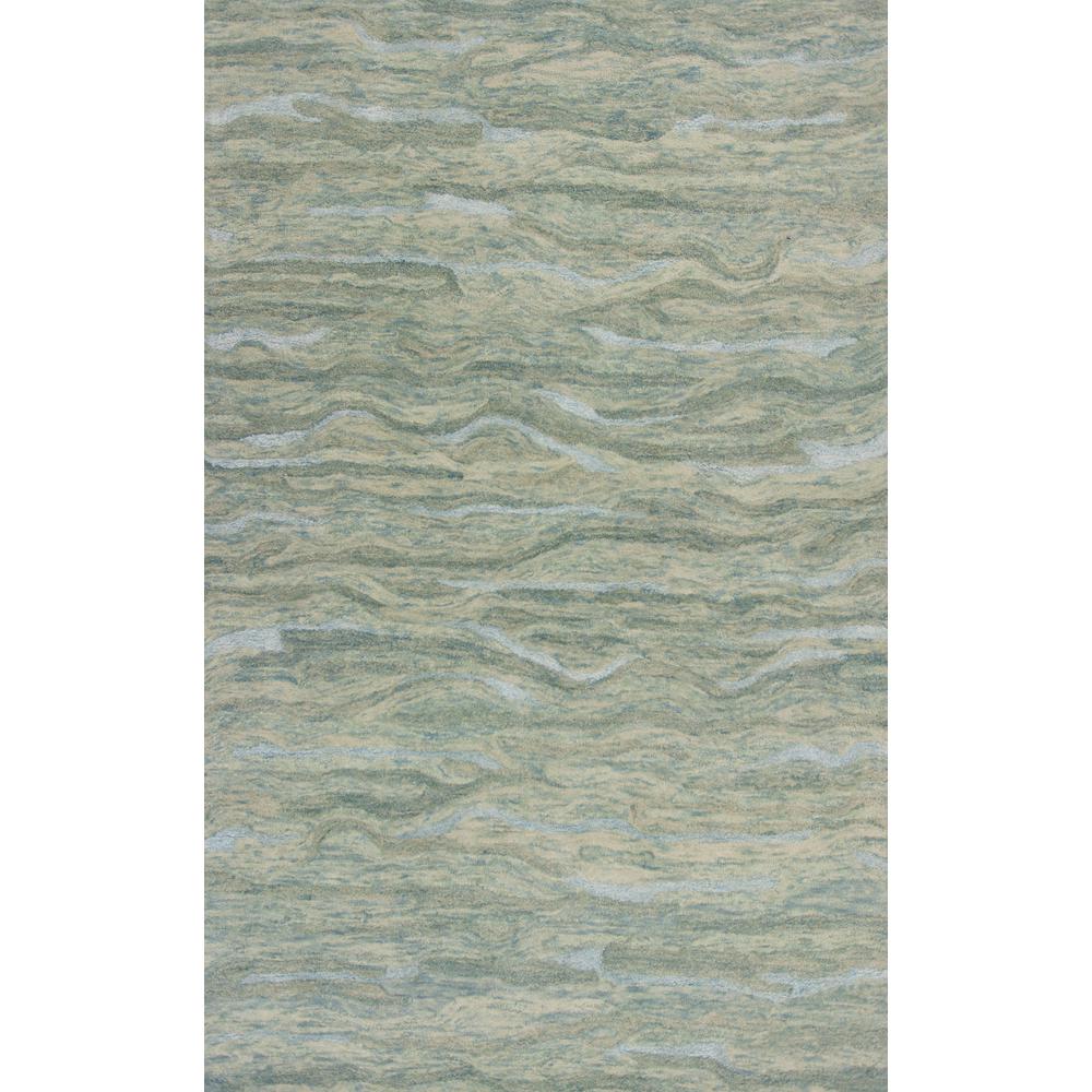 5'x7' Seafoam Blue Hand Tufted Abstract Indoor Area Rug - 375348. Picture 2