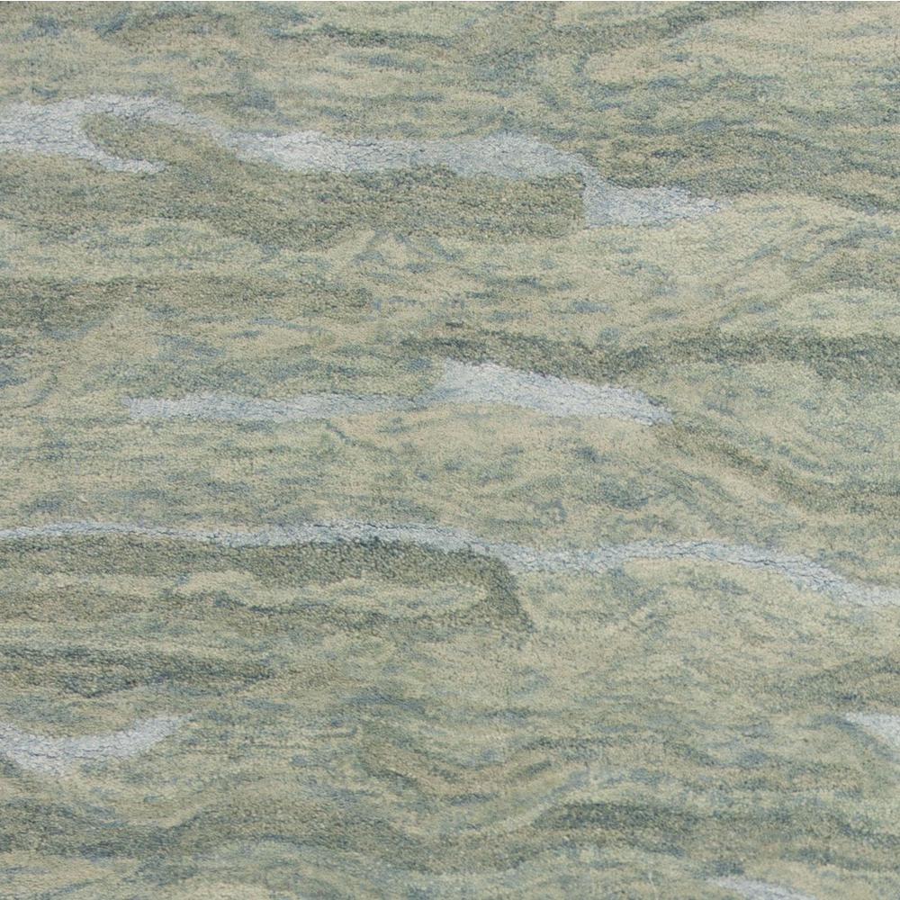 5'x7' Seafoam Blue Hand Tufted Abstract Indoor Area Rug - 375348. Picture 3