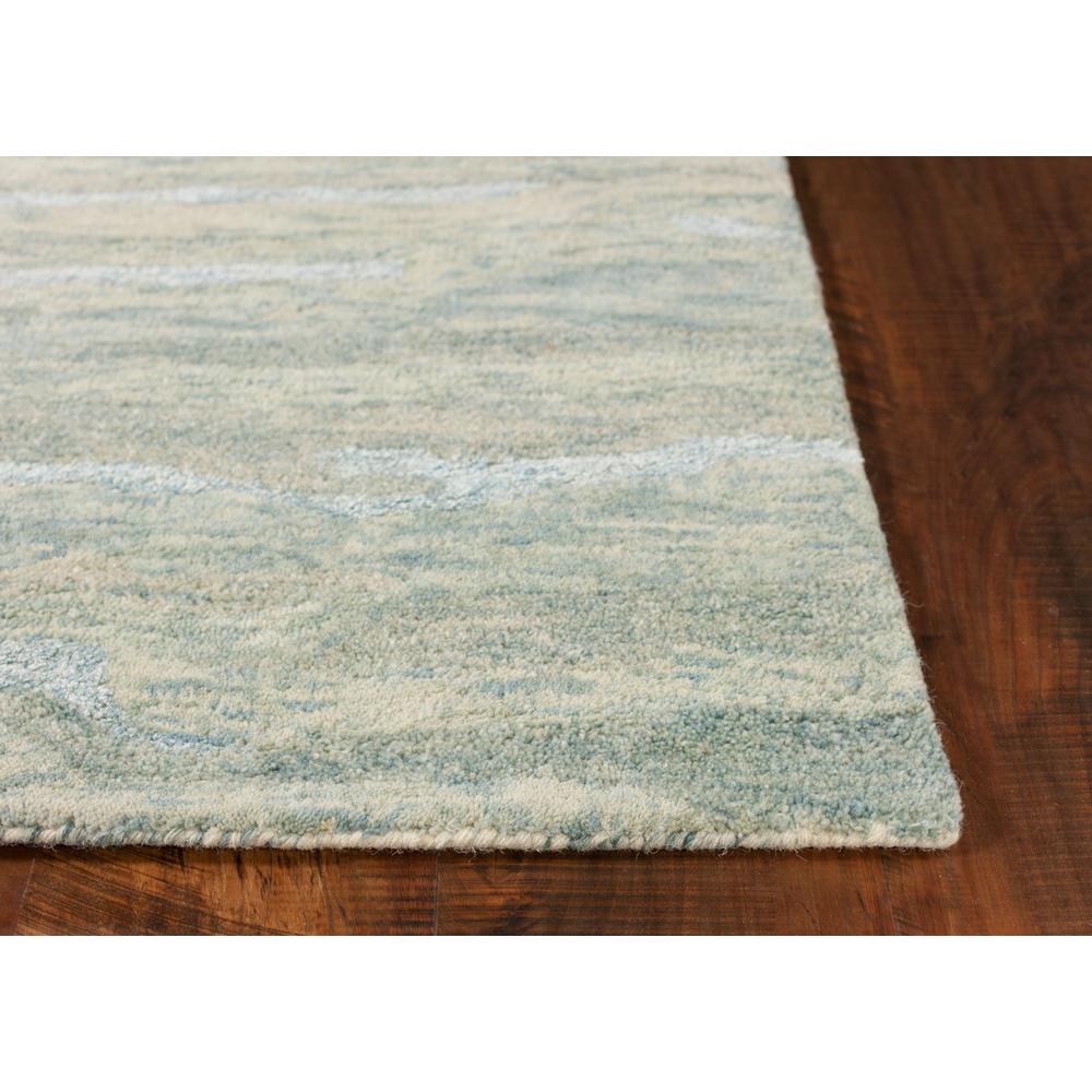 5'x7' Seafoam Blue Hand Tufted Abstract Indoor Area Rug - 375348. Picture 4