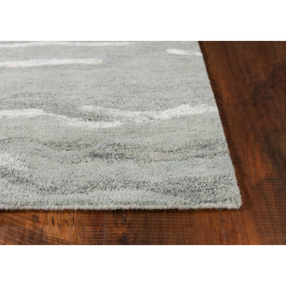3'x5' Slate Grey Hand Tufted Abstract Indoor Area Rug - 375351. Picture 5
