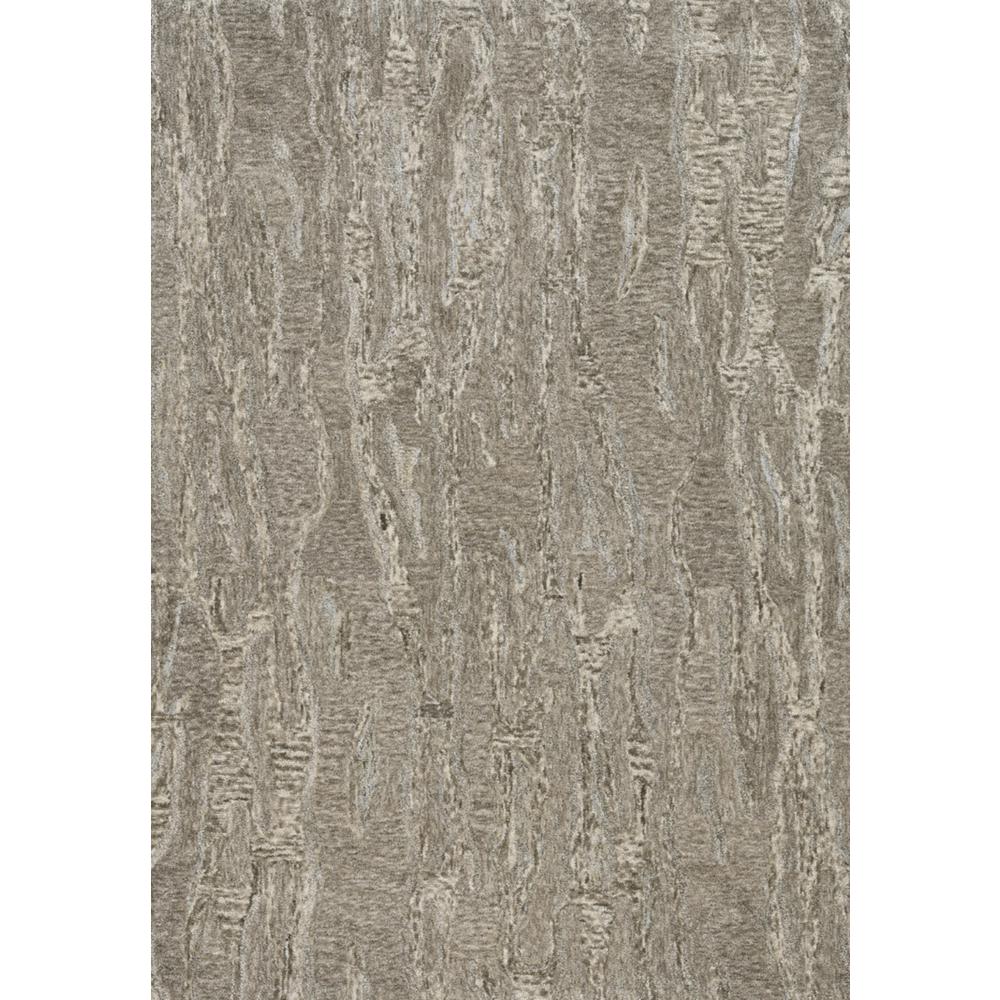 5' x 7' Sand Plain Wool Indoor Area Rug with Viscose Highlights - 375356. Picture 1